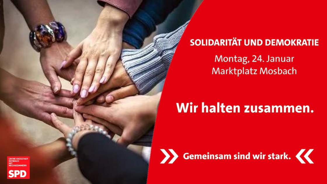 Aufruf der Mosbacher SPD zur Teilnahme an der Versammlung BfSD. Grafik: SPD-Mosbach
